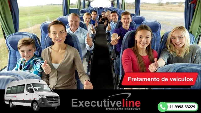 passageiros dentro de uma van