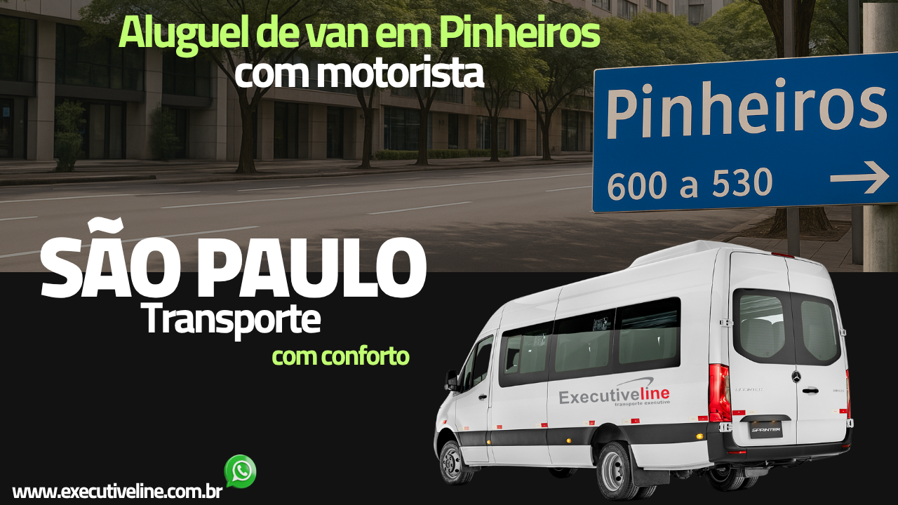 aluguel de van em Pinheiros
